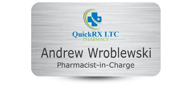 Custom Size Pharmacy Name Tags