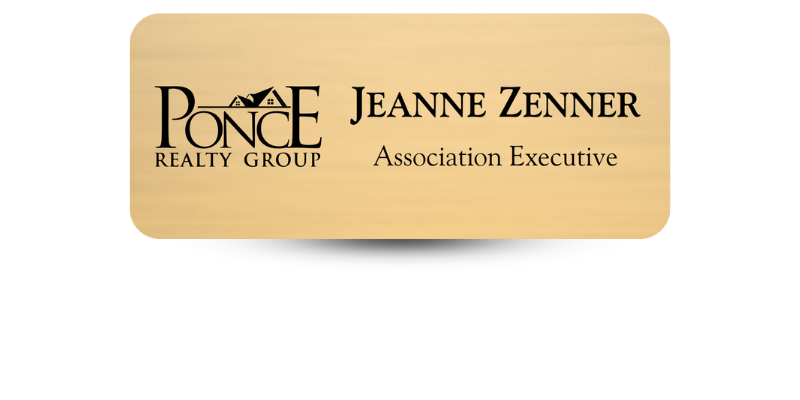 1 1/4" x 3" Real Estate Name Tags