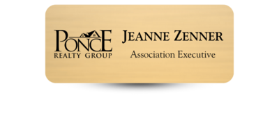 1 1/4 1 1/4" x 3" Real Estate Name Tags