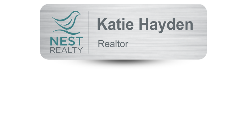 1" x 3" Real Estate Name Tags
