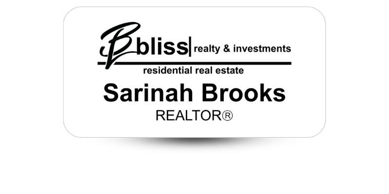 1 1/2" x 3" Real Estate Name Tags