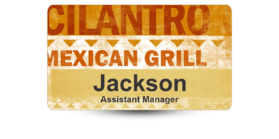 Custom Size Restaurant Name Tags Custom Size Restaurant Name Tags