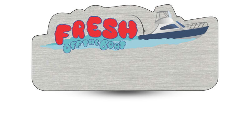 Custom Shaped Restaurant Name Tags