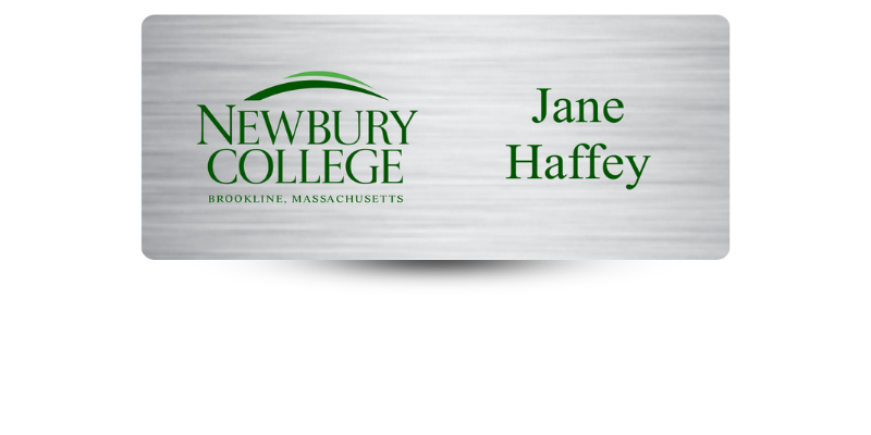 1 1/4" x 3" School Name Tag