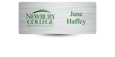 1 1/4 1 1/4" x 3" School Name Tag