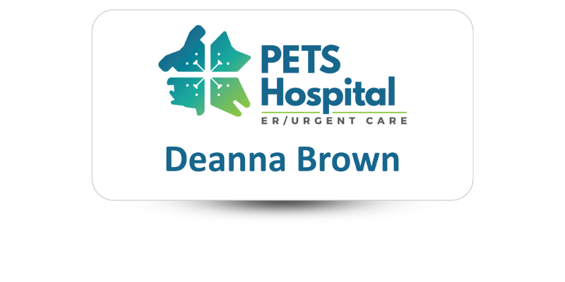 1 1/2" x 3" Veterinary Office Name Tags