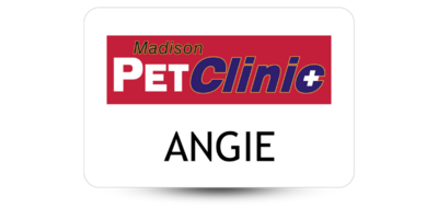 2 2" x 3" Veterinary Office Name Tags