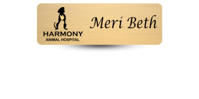 Custom Size Veterinary Office Name Tags Custom Size Veterinary Office Name Tags
