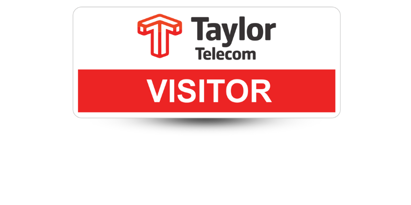 1 1/4" x 3" Visitor Name Tags