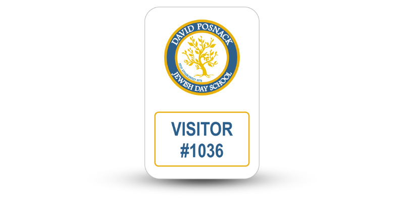 2" x 3 1/2" Visitor Name Tags