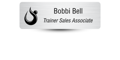 HOTWORX Metal Name Tag with Magnetic Backing HOTWORX Metal Name Tag with Magnetic Backing