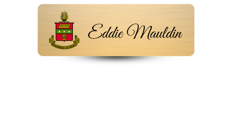 1" x 3" Alpha Chi Omega Name Tag - Part #160