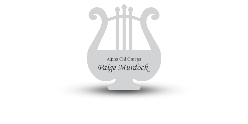 Lyre Shaped Alpha Chi Omega Name Tag - Part #161