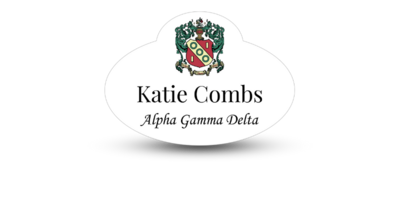 Unique Fancy Shape Alpha Gamma DeltaName Tag - Part #385