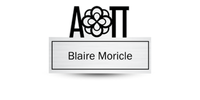 Custom Greek Cutout Letter Alpha Omicron Pi Name Tag - Part #399