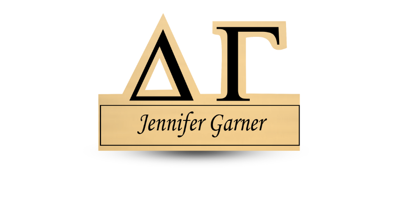 Custom Shape Delta Gamma Name Tag - Part #493