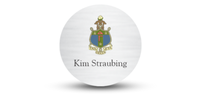 2" x 2" Circle Delta Gamma Name Tag - Part #1125