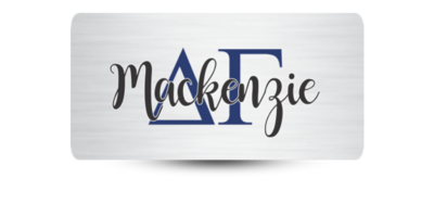 1.5" x 3" Delta Gamma Name Tag - Part #1190