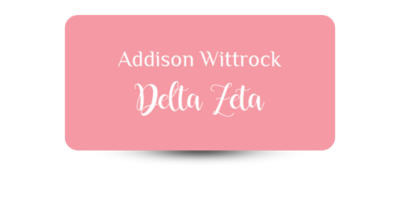 1.5" x 3" Delta Zeta Name Tag - Part #1172