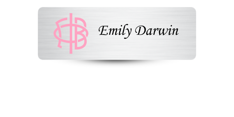 1" x 3" Gamma Phi Beta Name Tag - Part #528