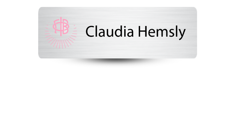 1" x 3" Gamma Phi Beta Name Tag - Part #534