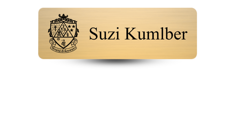 1" x 3" Kappa Delta Name Tag - Part #560