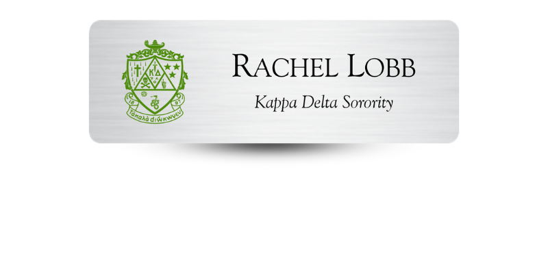 1" x 3" Kappa Delta Name Tag - Part #564