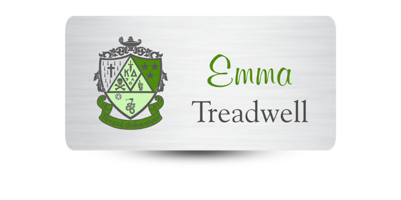 1.5" x 3" Kappa Delta Name Tag - Part #568
