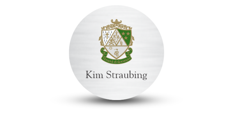 2" x 2" Circle Kappa Delta Name Tag - Part #1132