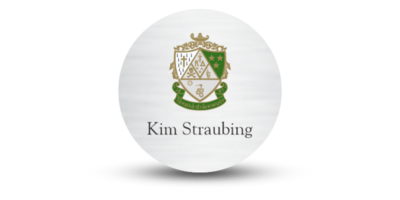 2" x 2" Circle Kappa Delta Name Tag - Part #1132