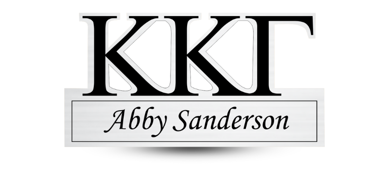 Custom Shape Kappa Kappa Gamma Name Tag - Part #574