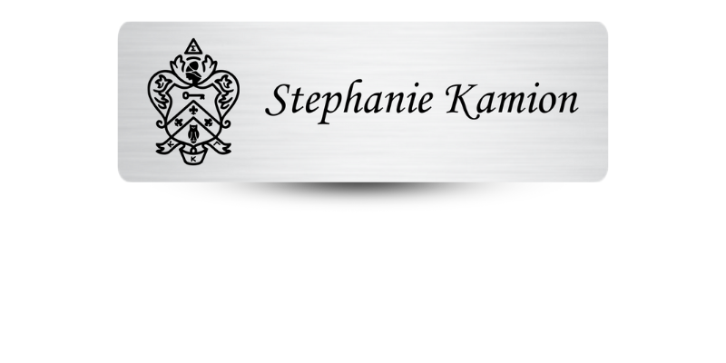 1" x 3" Kappa Kappa Gamma Name Tag - Part #577