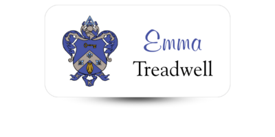 1.5" x 3" Kappa Kappa Gamma Name Tag - Part #590