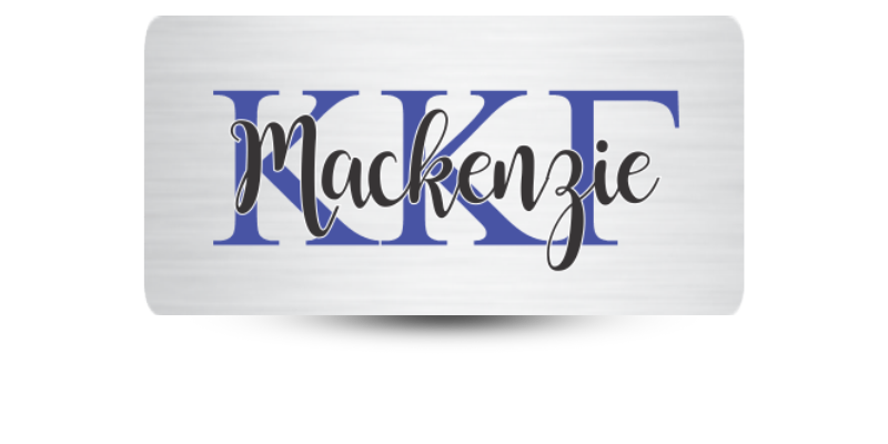 1.5" x 3" Kappa Kappa Gamma Name Tag - Part #1196