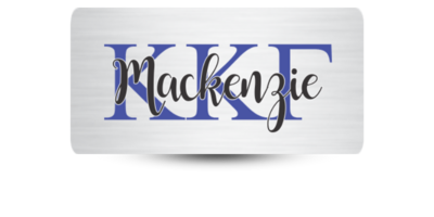 1.5" x 3" Kappa Kappa Gamma Name Tag - Part #1196