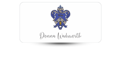 1.5" x 3" Kappa Kappa Gamma Name Tag - Part #1155