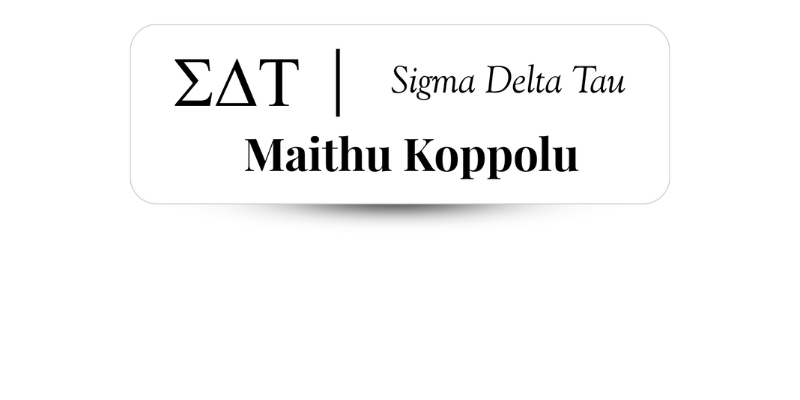 1" x 3" Sigma Delta Tau Name Tag - Part #606
