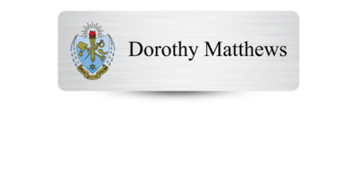 1" x 3" Sigma Delta Tau Name Tag - Part #609