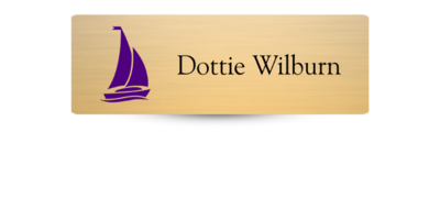 1" x 3" Sigma Sigma Sigma Name Tag - Part #639