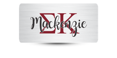 1.5" x 3" Sigma Kappa Name Tag - Part #1199