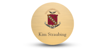 2" x 2" Circle Sigma Kappa Name Tag - Part #1136