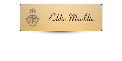 1 1" x 3" Alpha Sigma Tau Name Tag - Part #1251