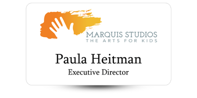 2 2" x 3 1/2" Club and Organization Name Tag