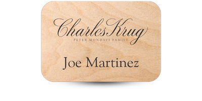 2" x 3" Eco Friendly Wood Name Tag