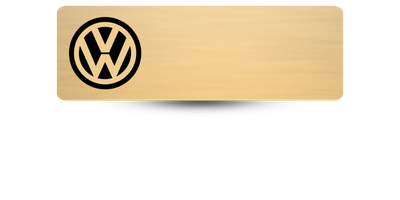 1" x 3" Reusable Metal Name Tag With Logo