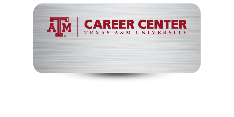 1 1/4" x 3" Reusable Metal Name Tag With Logo