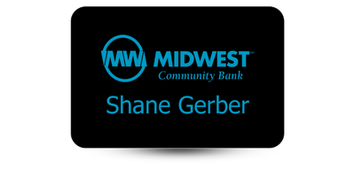 2 2" x 3" Employee Name Tag