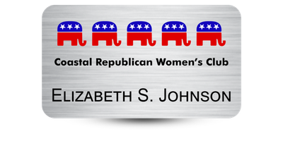 2 2" x 3 1/2" Employee Name Tag