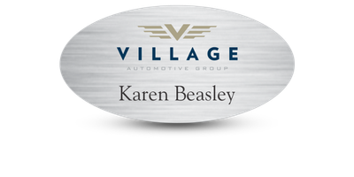 1 1/2" x 2 3/8"Oval Name Tag