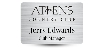 2" x 3" Golf Club Name Tags